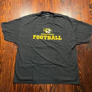 Mizzou 2XL Y2K T Shirt Black Oversized